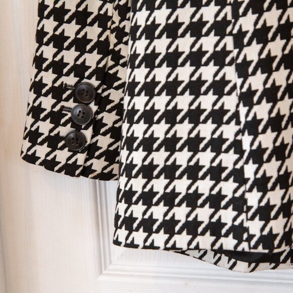 Anine Bing Black and White Houndstooth Blazer, Size XS-S - Picture 14 of 16
